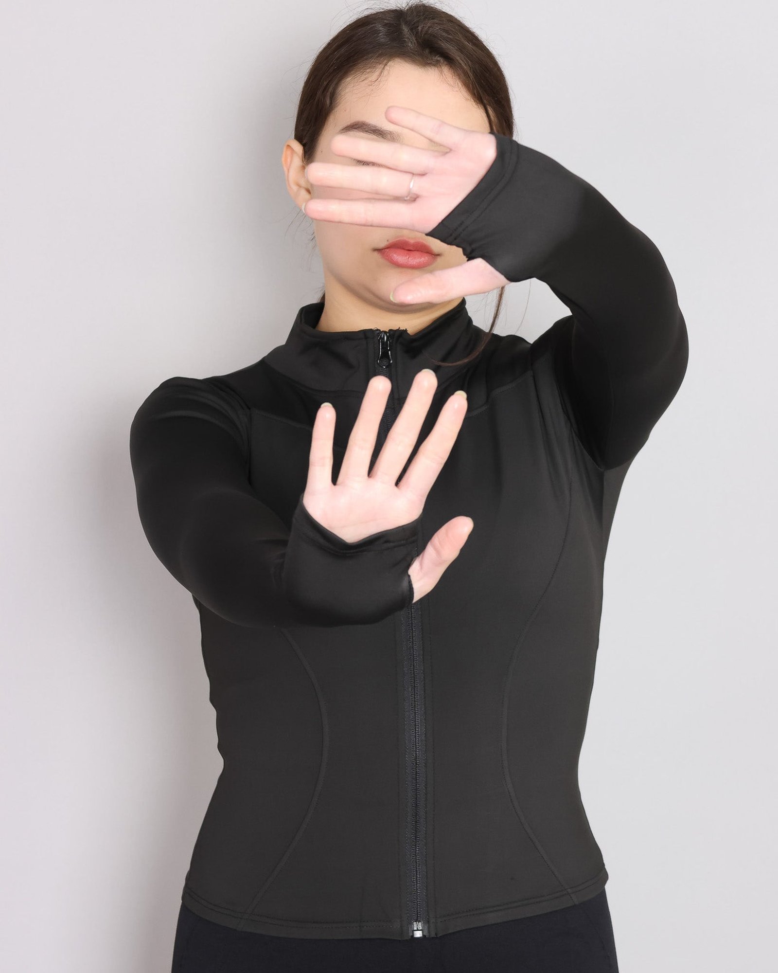 Chaqueta Deportiva Ajustada Para Mujer Manga Larga - 2313 - Imagen 2
