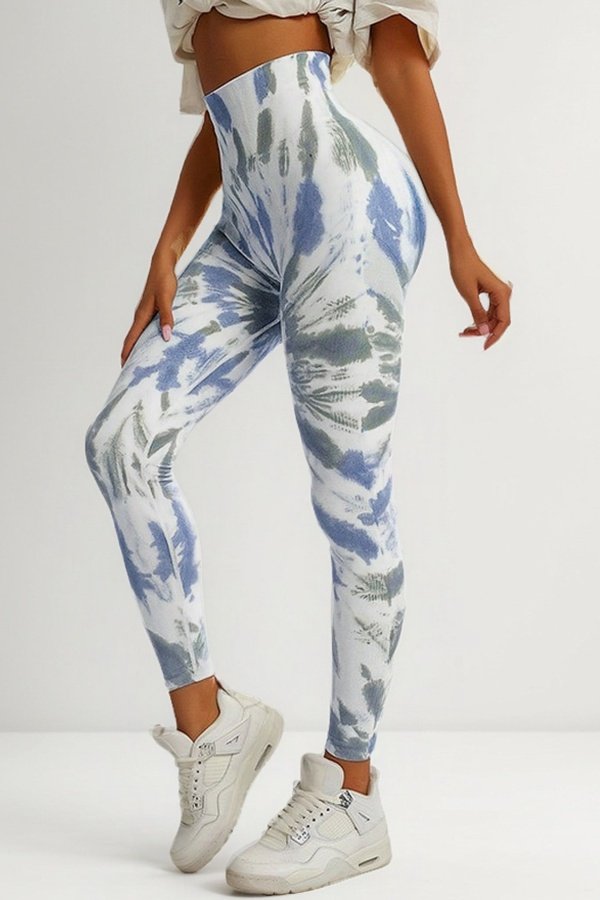 Leggings Calzas Deportivas Manchada Push Up An007