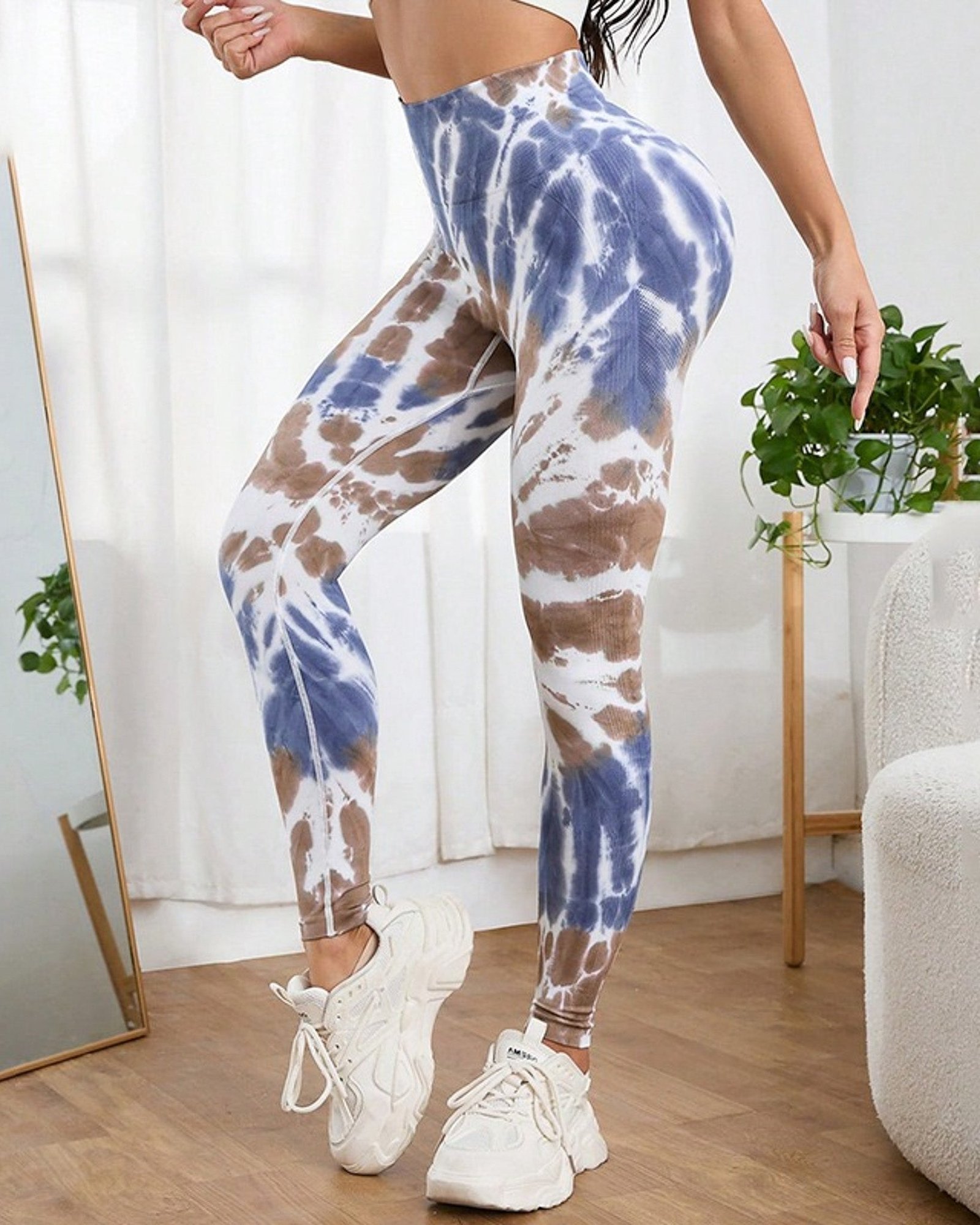 Leggings Calzas Deportivas Manchada Push Up An007 - Imagen 2