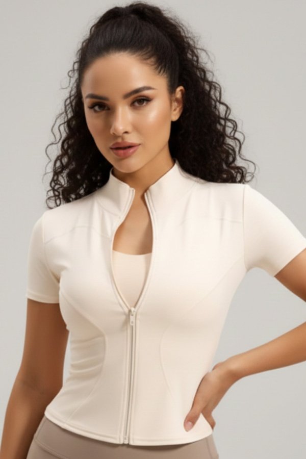 Polera Deportiva Mujer con Cierre SportFlex